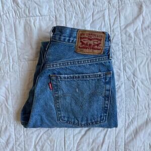 501 levis distressed cropped jeans light wash sz 25 straight leg
